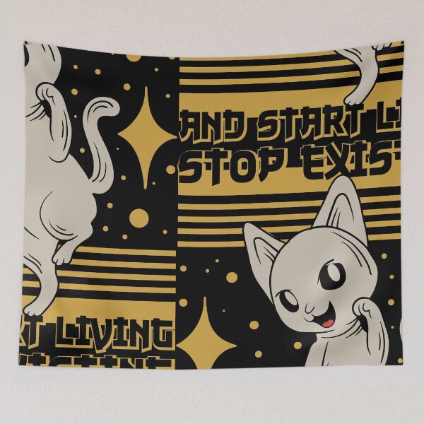 Item preview, Retro Japanese Style Cat Inspires Living Vibrantly designed and sold by CleanDecor.