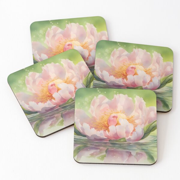 Artikelvorschau, Rosa Pfingstrose im Wasser entworfen und verkauft von CalmnessbyChoice.