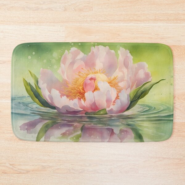 Artikelvorschau, Rosa Pfingstrose im Wasser entworfen und verkauft von CalmnessbyChoice.