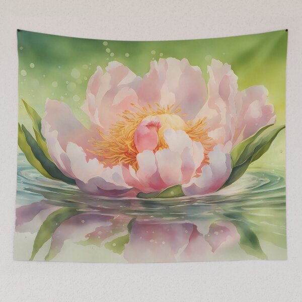 Artikelvorschau, Rosa Pfingstrose im Wasser entworfen und verkauft von CalmnessbyChoice.