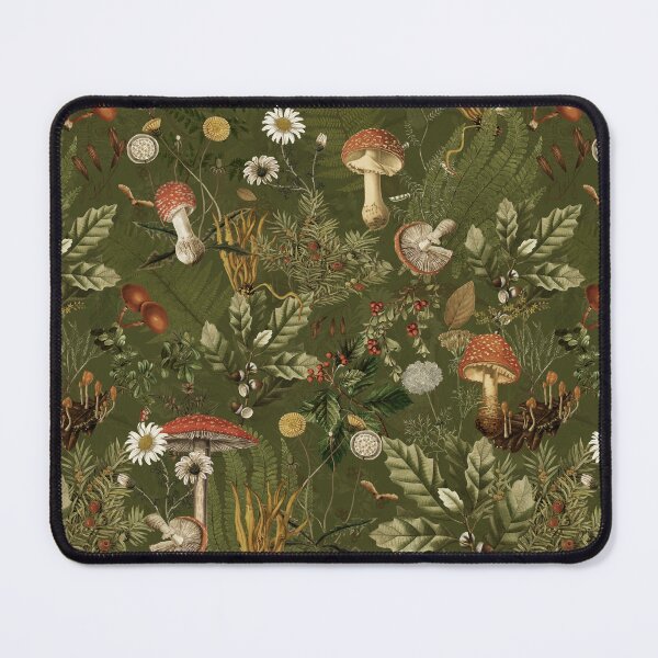 Item preview, Sage Green Mystic Vintage Autumn Mushroom Forest Pattern Nightgarden designed and sold by UtArt.