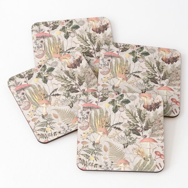 Item preview, Blush Mystic Vintage Autumn Mushroom Forest Pattern Nightgarden designed and sold by UtArt.