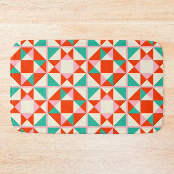 Item preview, Mosaic Tile Pattern (red/pink/teal) designed and sold by Design Minds Boutique.