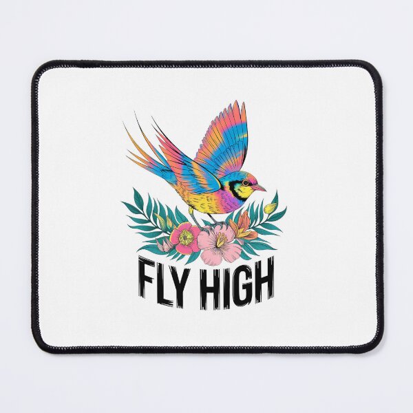 Item preview, Multicolored Bird - Fly High - Freedom and Nature designed and sold by ObjCrea123.