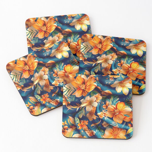Item preview, Orange Flowers Everywhere designed and sold by Store With Cool Stuff.