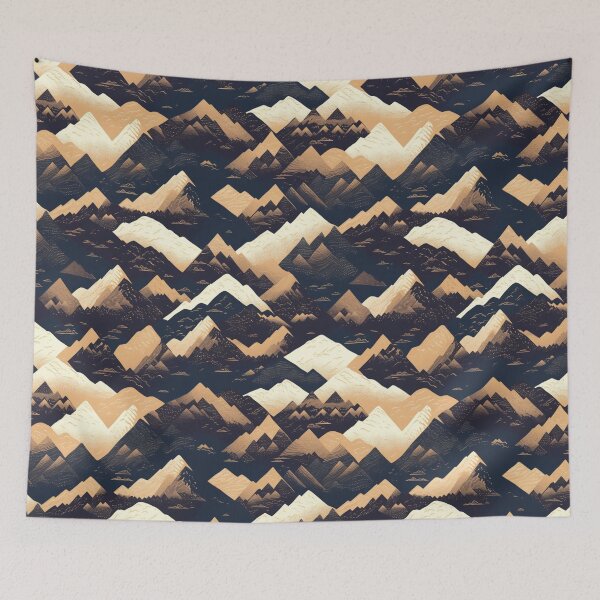 Item preview, Abstract Mountains Design designed and sold by NicolasGlowArt.
