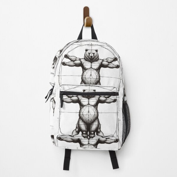 Item preview, Vitruvian Bear Sketch Drawing Gift designed and sold by Pineapple-Tree.