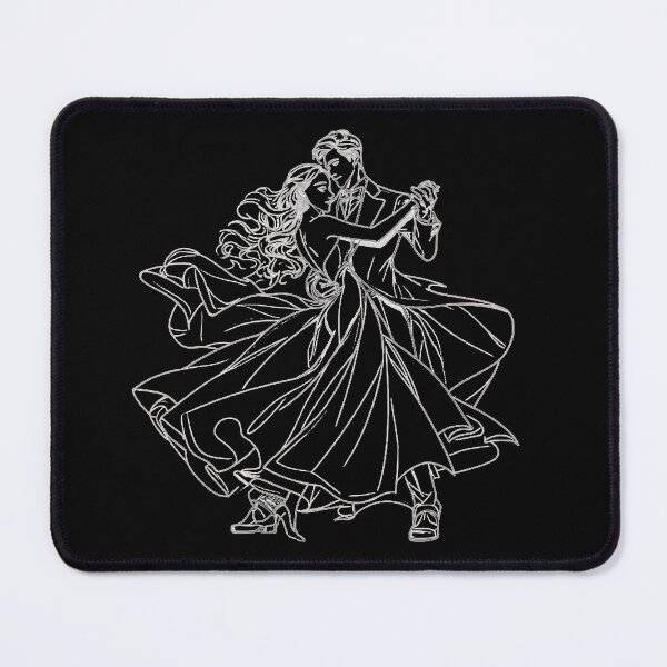 Item preview, Black and White line Couple Dancing designed and sold by OPSakura.