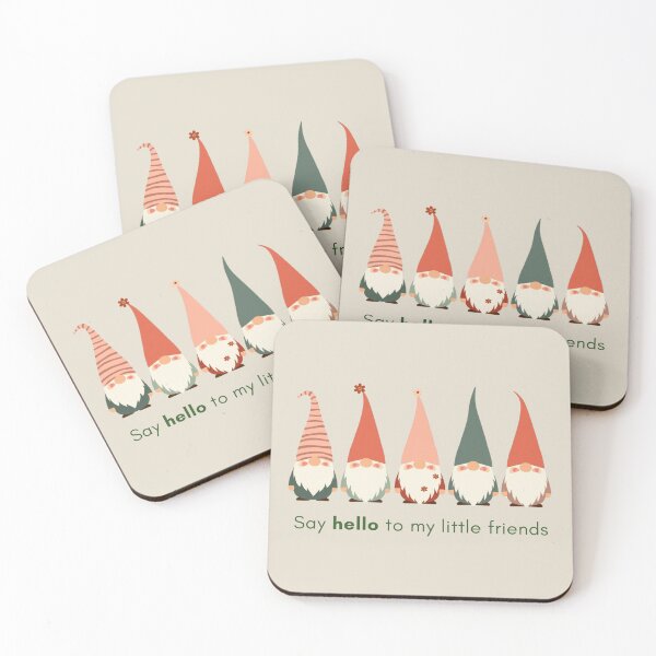 Item preview, Say Hello to my little friends, Cute Garden Gnomes designed and sold by lagunaklein.