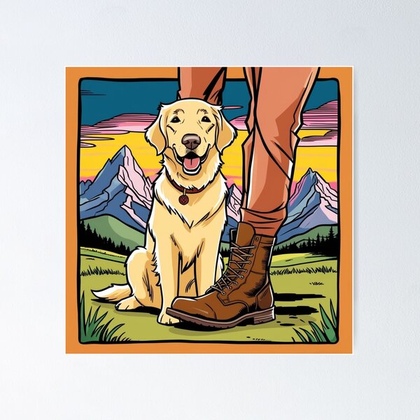 Item preview, Side by Side – Dog and Owner in Nature designed and sold by FurRealArt.