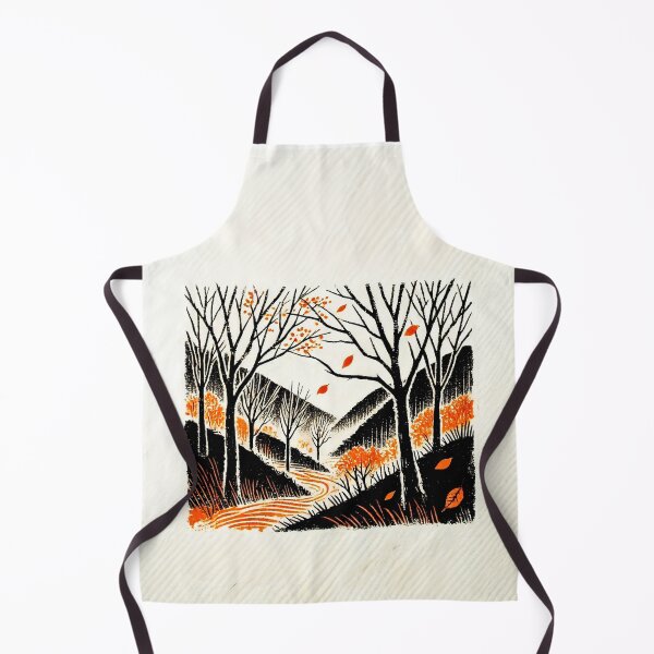 Item preview, Vintage Autumn Orange Ink Block Painting | Work Three designed and sold by CordonDesign.