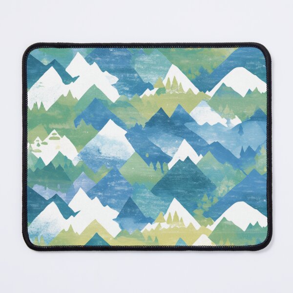 Item preview, Abstract Green Mountains designed and sold by NicolasGlowArt.