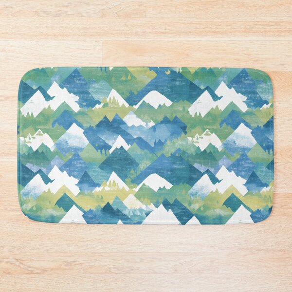 Item preview, Abstract Green Mountains designed and sold by NicolasGlowArt.