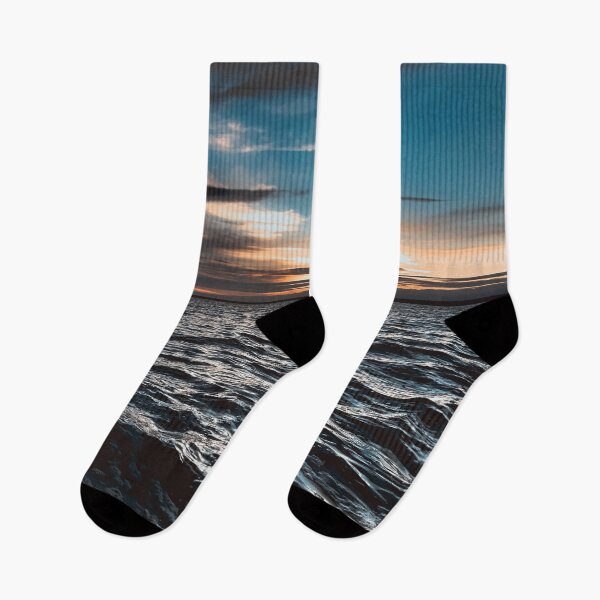 Item preview, Sunset Ocean Waves with Rippling Water Patterns designed and sold by NatureUnleashed.