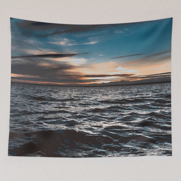 Item preview, Sunset Ocean Waves with Rippling Water Patterns designed and sold by NatureUnleashed.