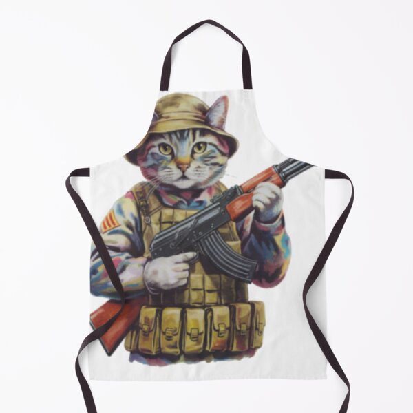 Artikelvorschau, KATZENSOLDAT". KATZE MIT AK 47 MEME LUSTIG entworfen und verkauft von Obinne.