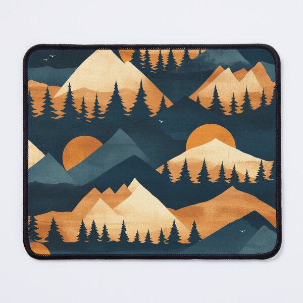 Item preview, Abstract Sunrise Mountains designed and sold by NicolasGlowArt.