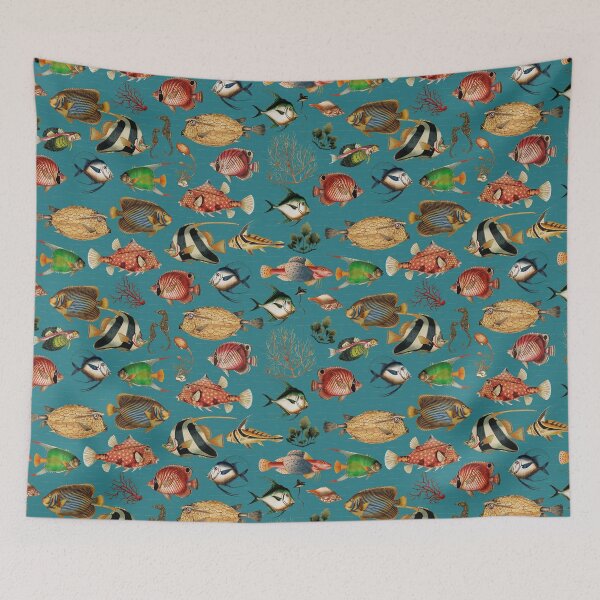 Item preview, Oceania  Teal  Nightgarden designed and sold by UtArt.