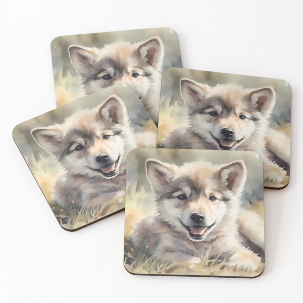 Item preview, Young Wild Wolf Cub designed and sold by CalmnessbyChoice.