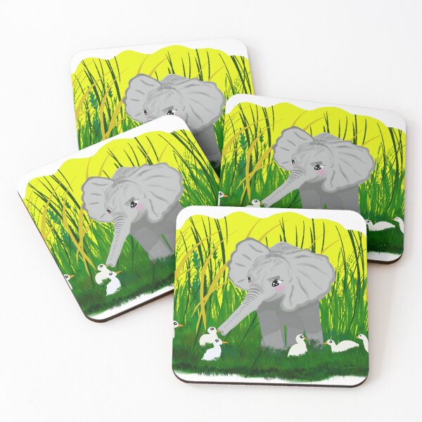Aperçu de l'œuvre Bébé éléphant curieux créée et vendue par ArtandStories.