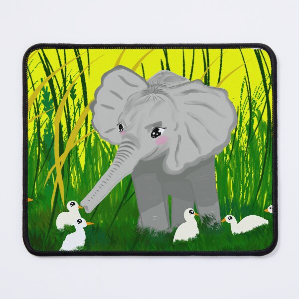 Item preview, Curious Baby Elephant designed and sold by ArtandStories.