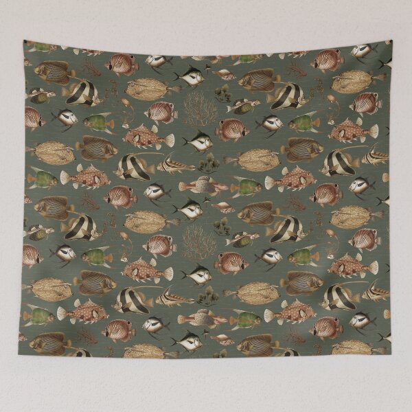 Item preview, Oceania  Sepia Sage Nightgarden designed and sold by UtArt.