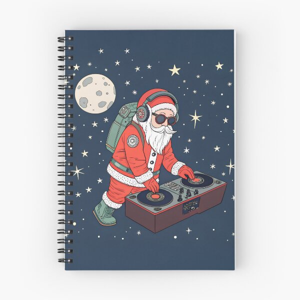 Item preview, DJ Santa in open space designed and sold by AhArtMe.