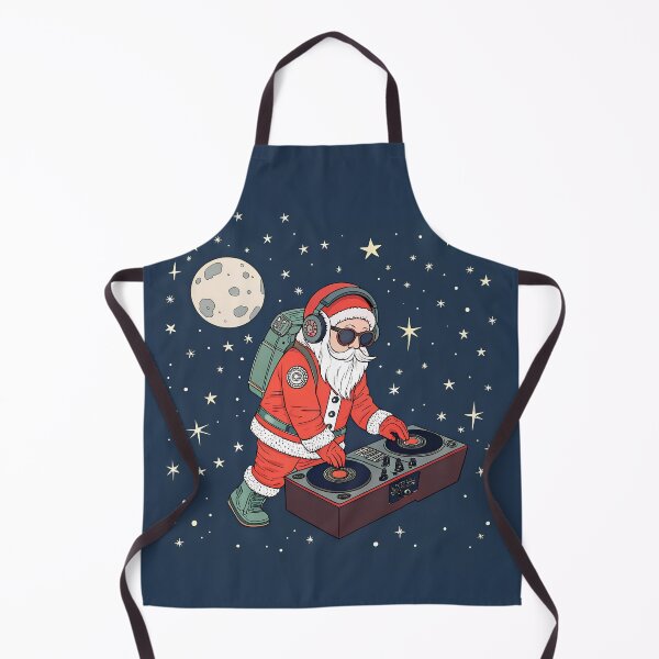 Item preview, DJ Santa in open space designed and sold by AhArtMe.