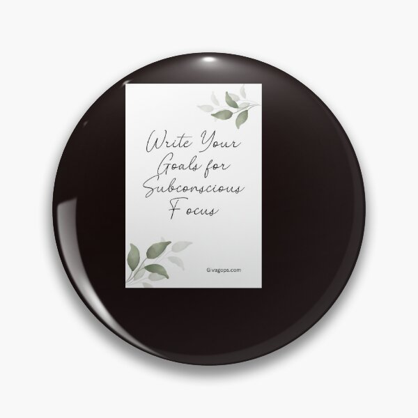 Item preview, Write Your Goals for Subconscious Focus designed and sold by CUTESTUFFnow.