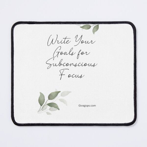 Item preview, Write Your Goals for Subconscious Focus designed and sold by CUTESTUFFnow.