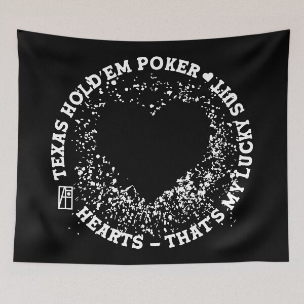 Item preview, GAME - POKER - TEXAS HOLDEM - Hearts - That's my lucky suit - 1 designed and sold by ArtProjectShop.