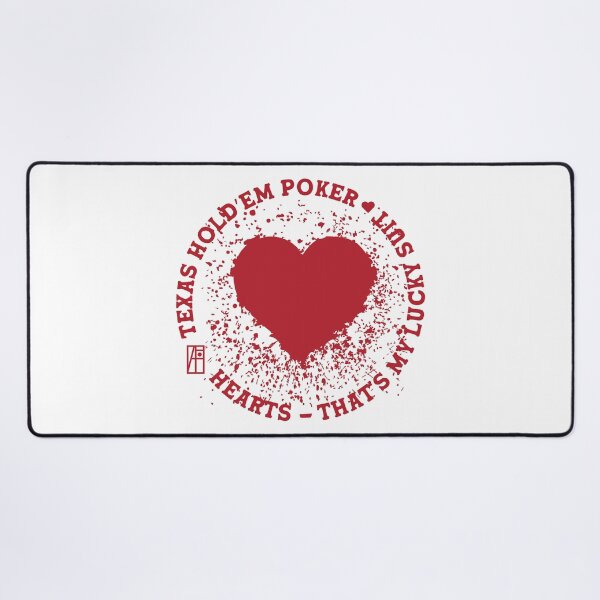 Item preview, GAME - POKER - TEXAS HOLDEM - Hearts - That's my lucky suit - 2 designed and sold by ArtProjectShop.