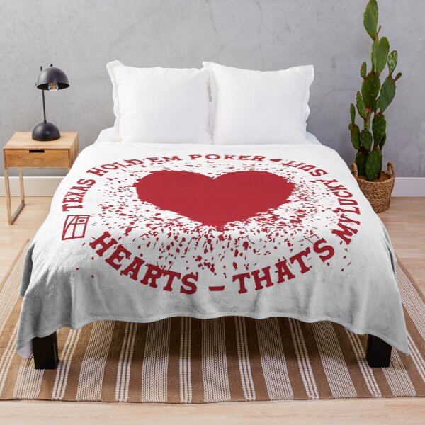 Item preview, GAME - POKER - TEXAS HOLDEM - Hearts - That's my lucky suit - 2 designed and sold by ArtProjectShop.