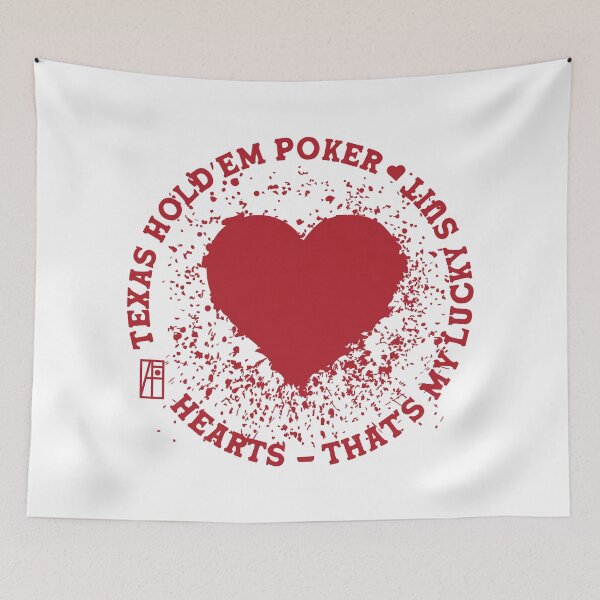 Item preview, GAME - POKER - TEXAS HOLDEM - Hearts - That's my lucky suit - 2 designed and sold by ArtProjectShop.