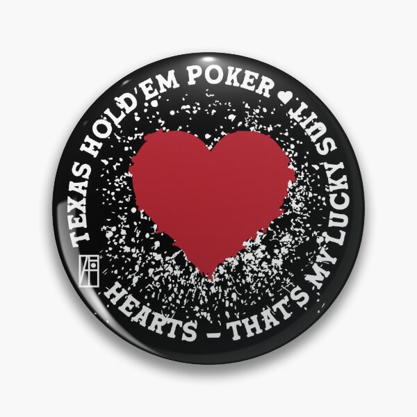 Item preview, GAME - POKER - TEXAS HOLDEM - Hearts - That's my lucky suit - 3 designed and sold by ArtProjectShop.