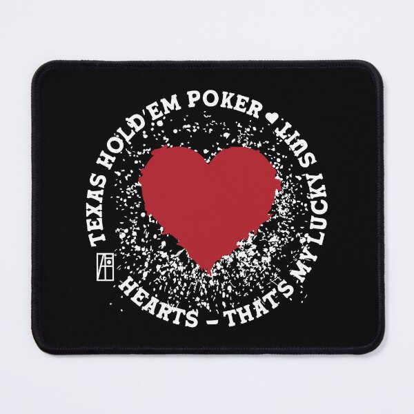 Item preview, GAME - POKER - TEXAS HOLDEM - Hearts - That's my lucky suit - 3 designed and sold by ArtProjectShop.