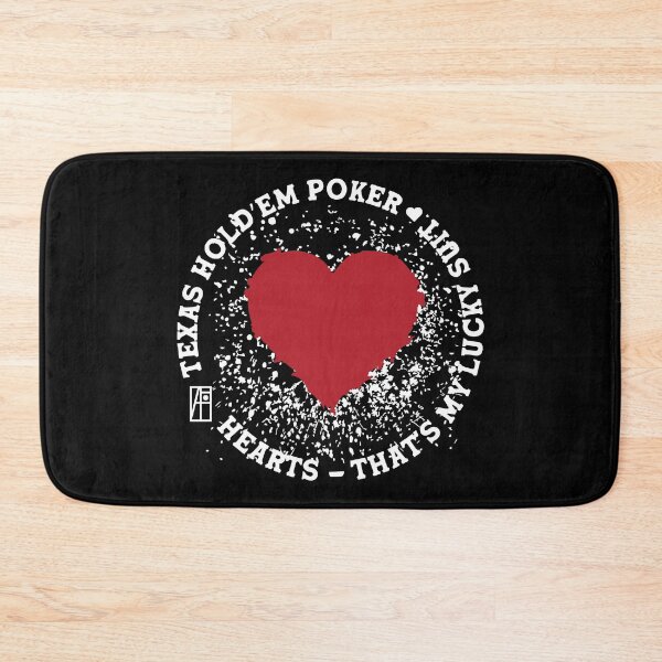 Item preview, GAME - POKER - TEXAS HOLDEM - Hearts - That's my lucky suit - 3 designed and sold by ArtProjectShop.