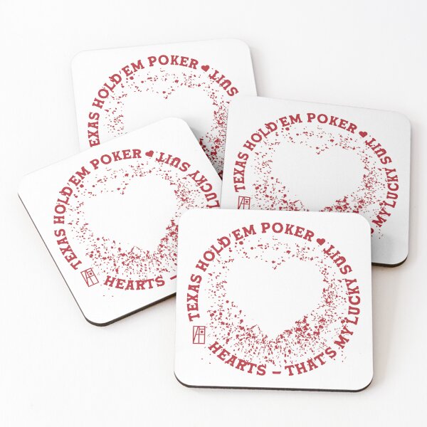 Item preview, GAME - POKER - TEXAS HOLDEM - Hearts - That's my lucky suit - 4 designed and sold by ArtProjectShop.