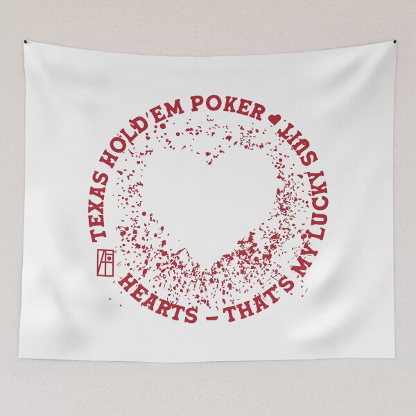 Item preview, GAME - POKER - TEXAS HOLDEM - Hearts - That's my lucky suit - 4 designed and sold by ArtProjectShop.