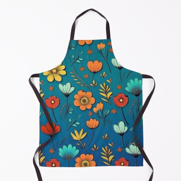 Item preview, cartoonish colorful flowers in boho style designed and sold by Pr7em.