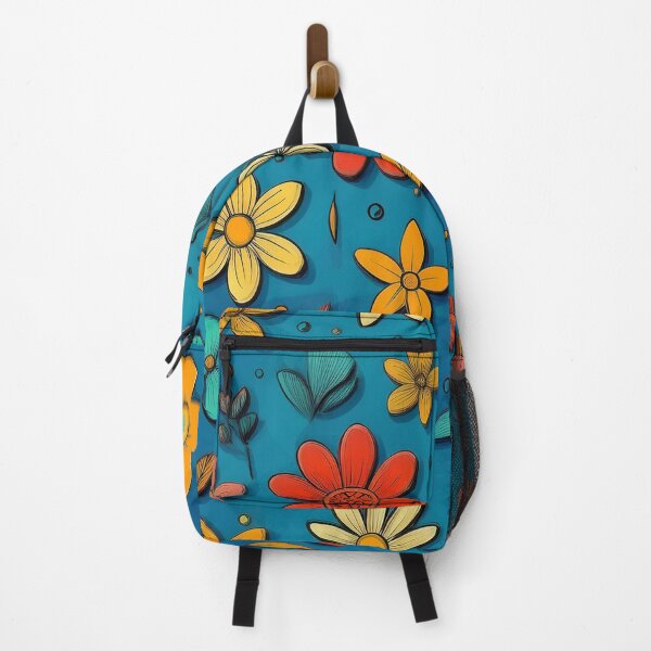 Item preview, cartoonish colorful flowers in boho style designed and sold by Pr7em.
