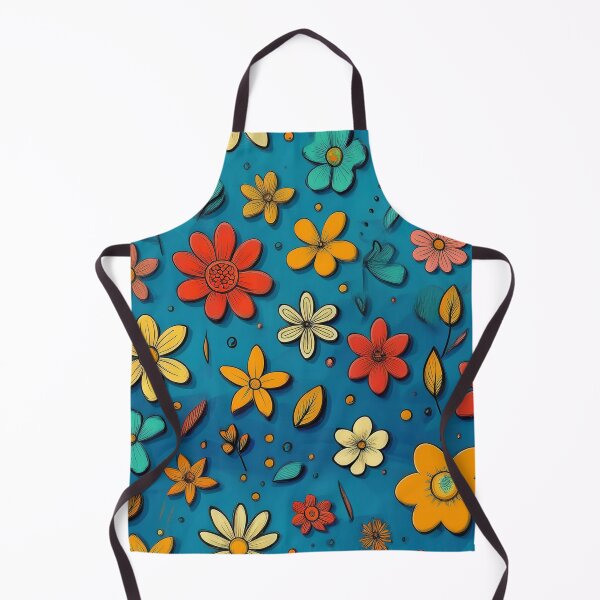 Item preview, cartoonish colorful flowers in boho style designed and sold by Pr7em.