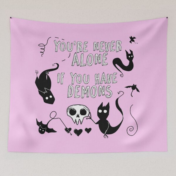 Item preview, You're never alone if you have demons designed and sold by witchlingart.