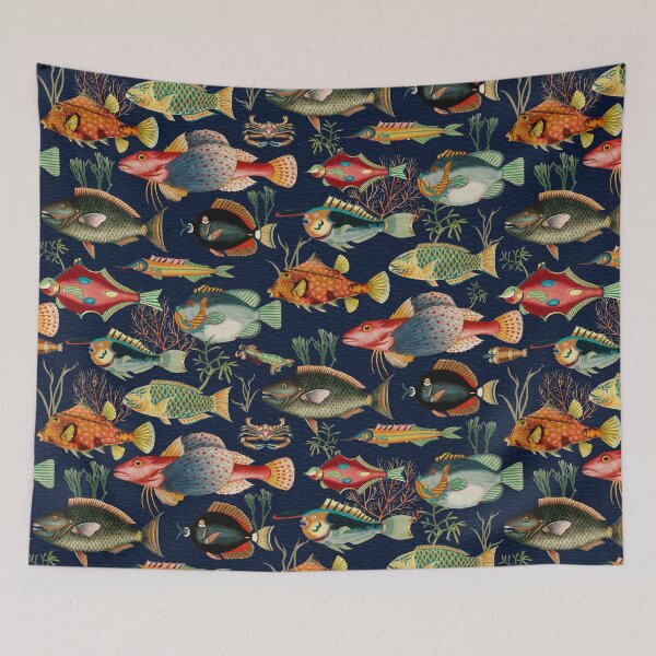 Item preview, Oceania Night Blue  Nightgarden designed and sold by UtArt.