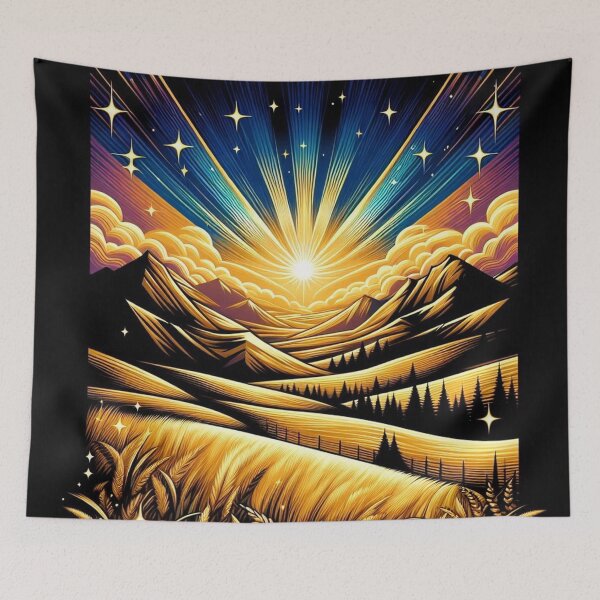 Item preview, Golden Wheat Fields Landscape designed and sold by Simplybe1.