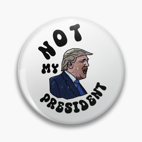 Item preview, Not My President Trump Sticker designed and sold by lemurdesigns.