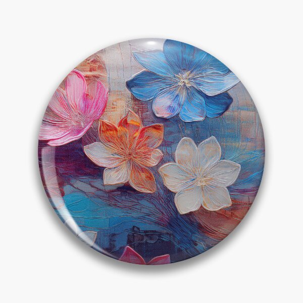 Item preview, painted flowers in boho style designed and sold by Pr7em.
