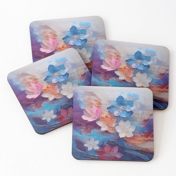 Item preview, painted flowers in boho style designed and sold by PR7M.