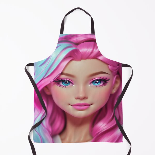 Item preview, Whimsical Pink and Blue Character Portrait designed and sold by gleefulme.