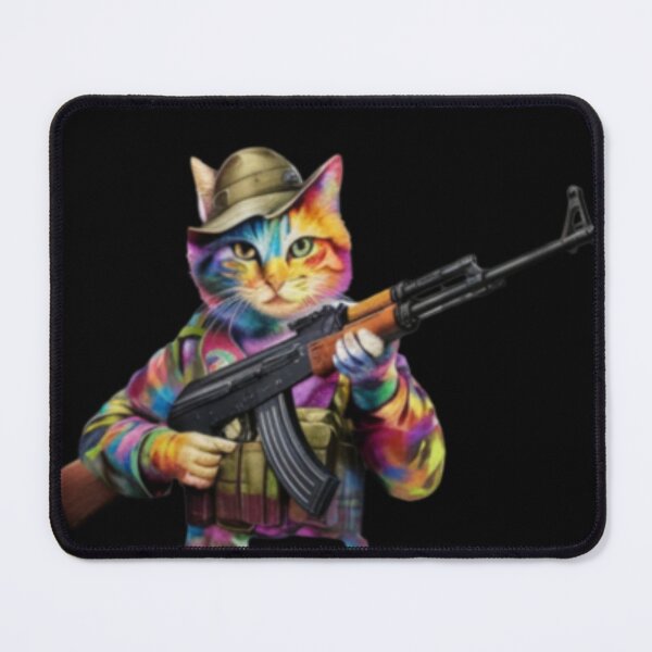 Item preview, ARMED KITTEN. KITTEN WITH AK 47 designed and sold by Obinne.